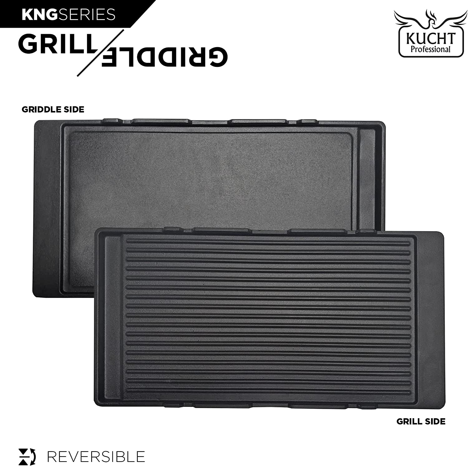 Kucht Signature 48-Inch 6.7 cu ft. Gas Range with Black Door and Rose Gold Accents KNG481-K-ROSE