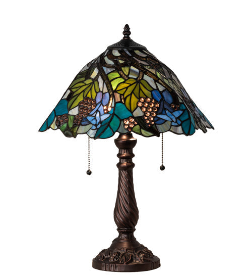 Meyda 22" High Spiral Grape Table Lamp '82303