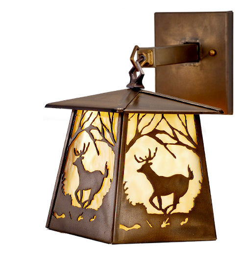 Meyda 7.5"W Deer at Dawn Hanging Wall Sconce '82637