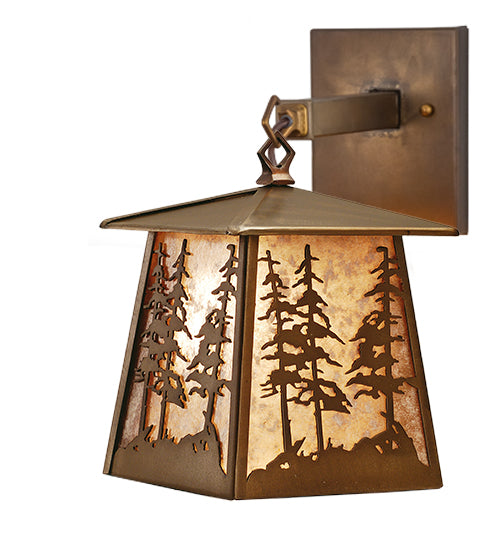 Meyda 7.5"W Tall Pines Hanging Wall Sconce 82647