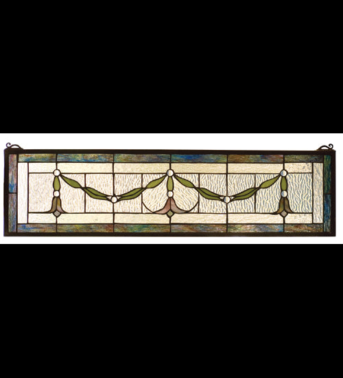 Meyda 32"W X 8"H Garland Swag Stained Glass Window '98102