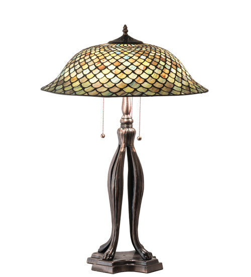 Meyda 30" High Fishscale Table Lamp - 98134