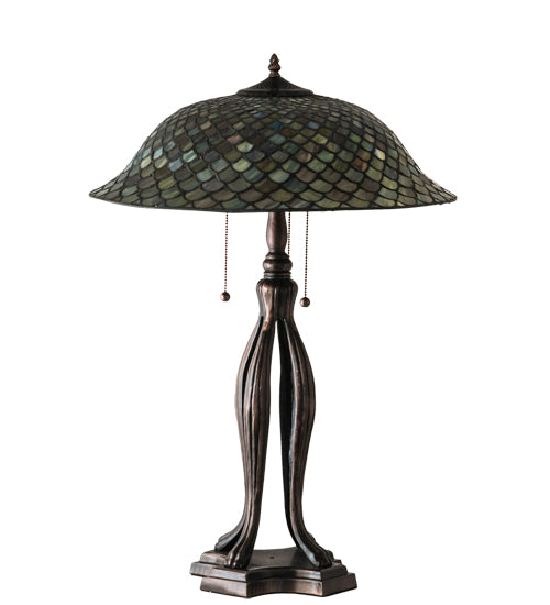 Meyda 30" High Fishscale Table Lamp - 98134