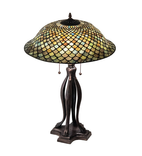 Meyda 30" High Fishscale Table Lamp - 98134