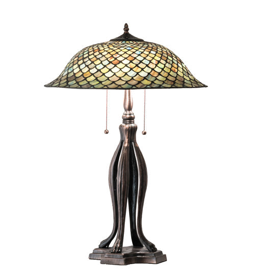 Meyda 30" High Fishscale Table Lamp - 98134