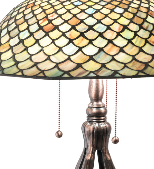 Meyda 30" High Fishscale Table Lamp - 98134