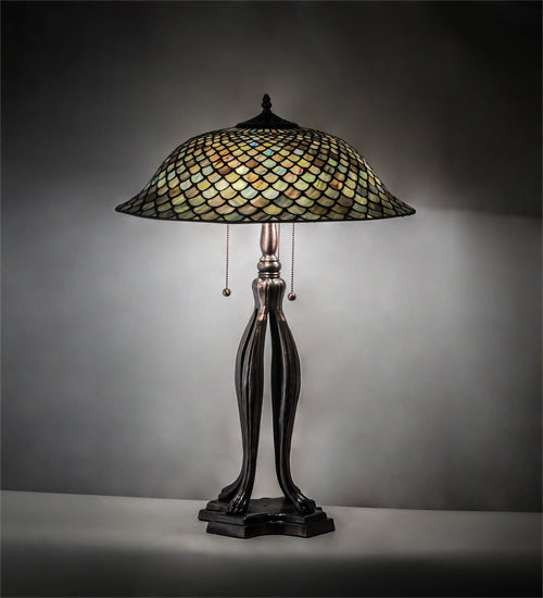 Meyda 30" High Fishscale Table Lamp - 98134