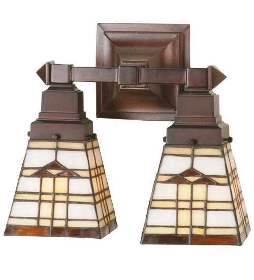 Meyda 12" Wide Arrowhead Mission 2 Light Wall Sconce 98200