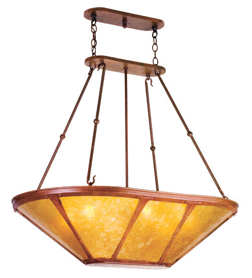 Meyda 42" Long Sutter Inverted Oblong Pendant 98383