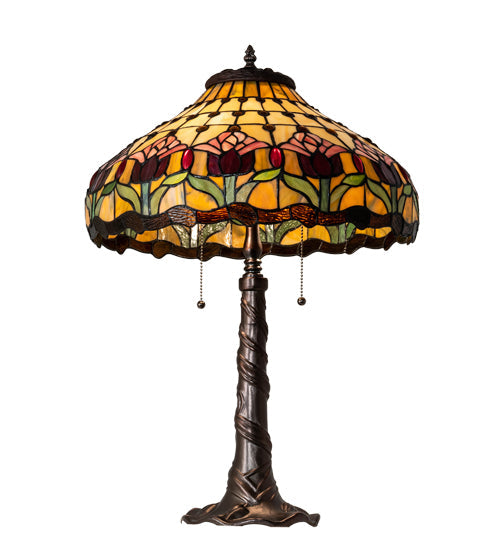 Meyda 26" High Colonial Tulip Table Lamp '99270