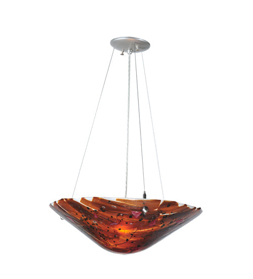 Meyda 18" Wide Metro Fusion Torta Inverted Pendant '99643