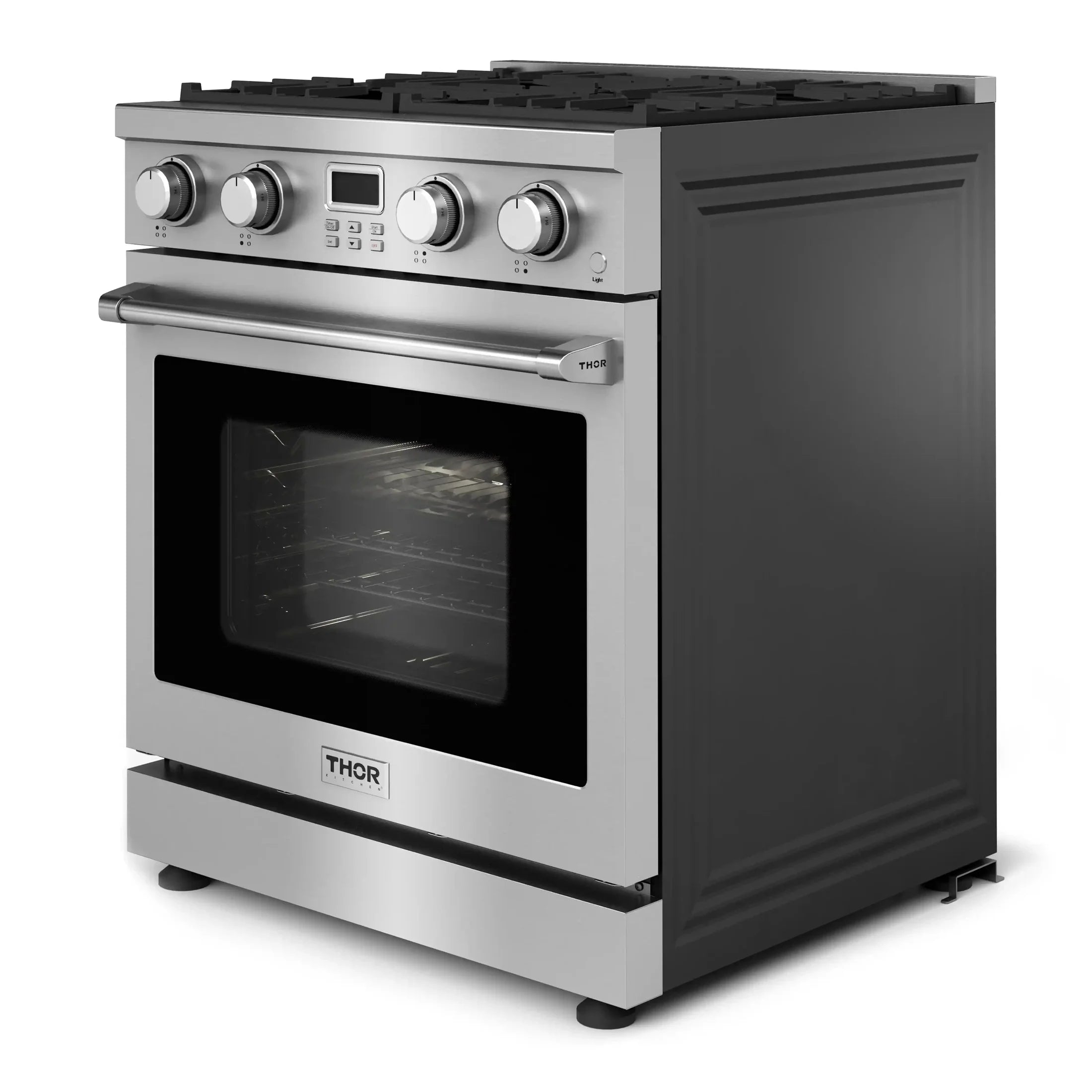 Thor Kitchen 30-Inch Gas Range with 4.8 cu. ft. Convection Oven in Stainless Steel ARG30