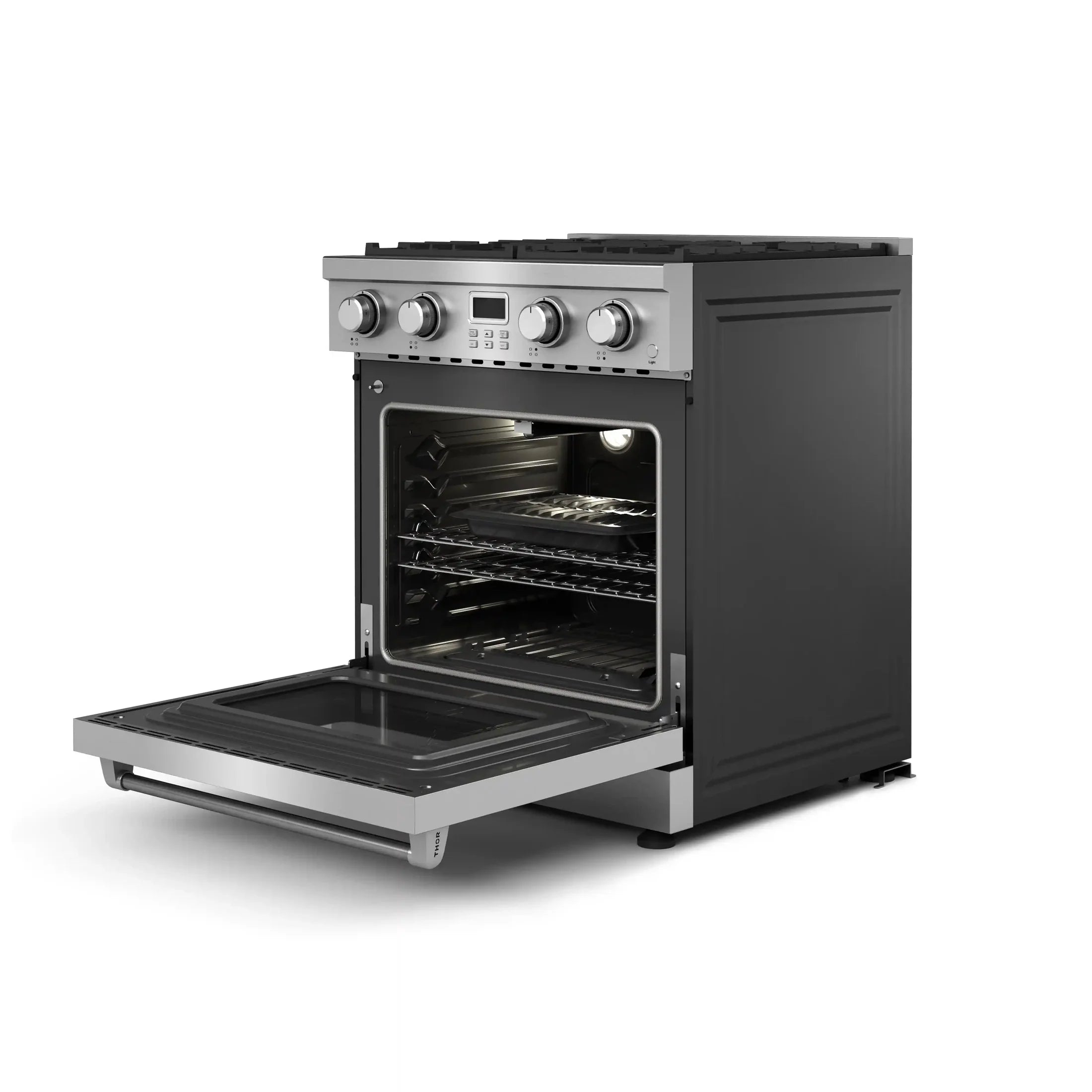 Thor Kitchen 30-Inch Gas Range with 4.8 cu. ft. Convection Oven in Stainless Steel ARG30