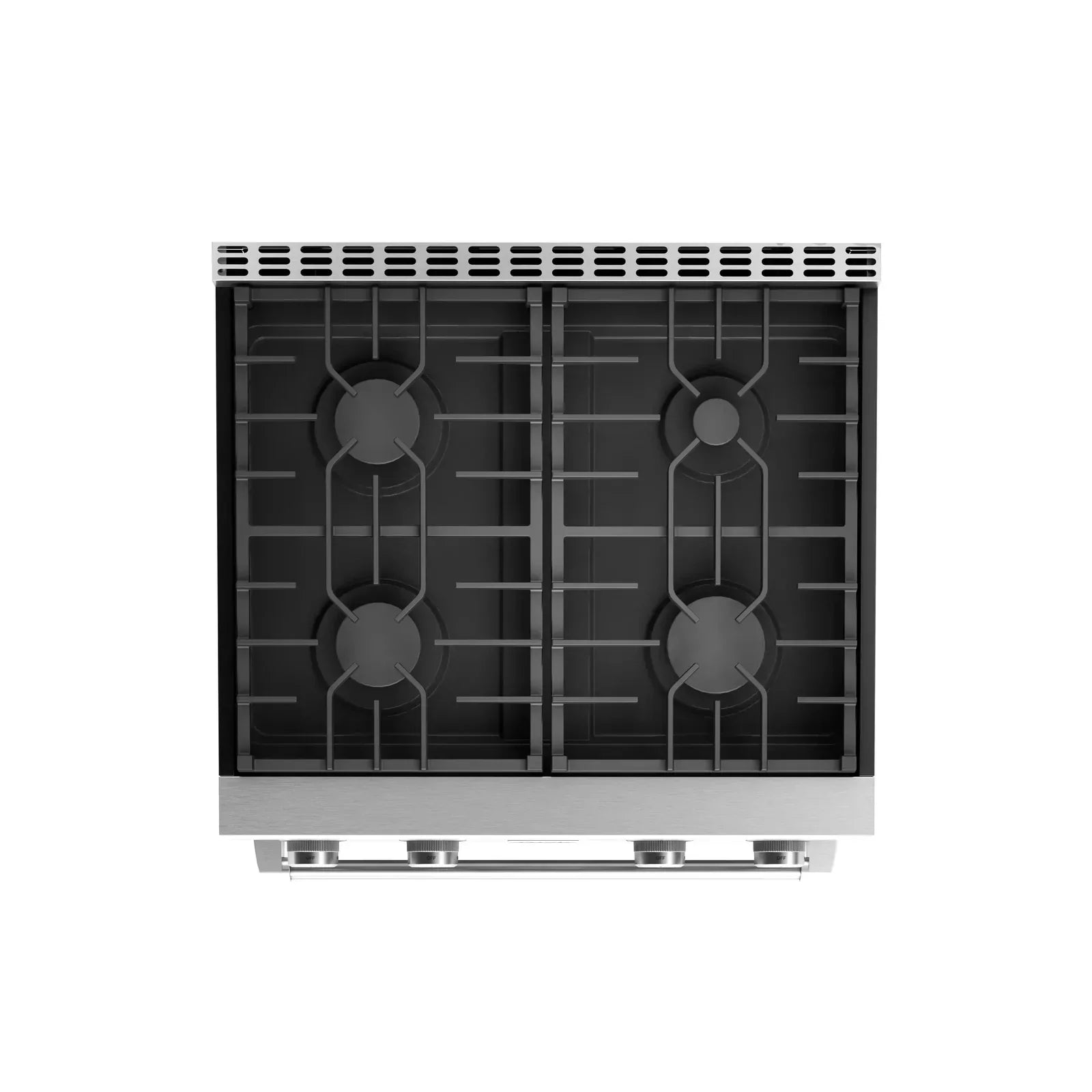 Thor Kitchen 5-Piece Appliance Package - 30-Inch Gas Range, Wall Mount Range Hood, Refrigerator, Dishwasher, and Microwave in Stainless Steel