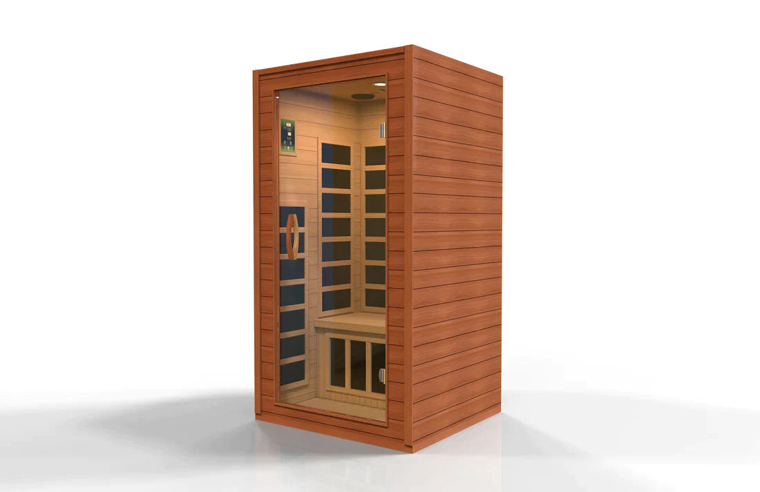 Golden Designs Dynamic "Avila" FAR Infrared Sauna with Hemlock Wood - DYN-6103-01