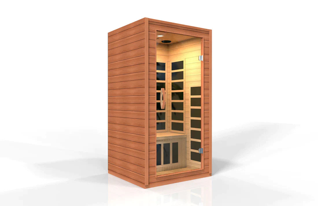 Golden Designs Dynamic "Avila" FAR Infrared Sauna with Hemlock Wood - DYN-6103-01