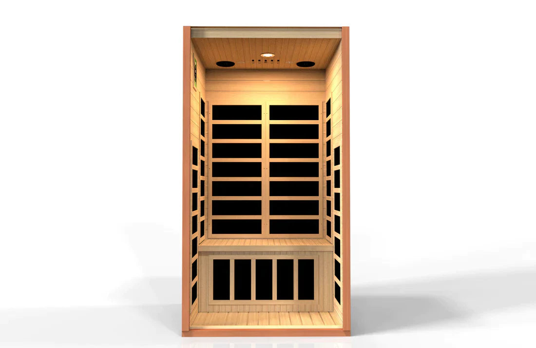 Golden Designs Dynamic "Avila" FAR Infrared Sauna with Hemlock Wood - DYN-6103-01