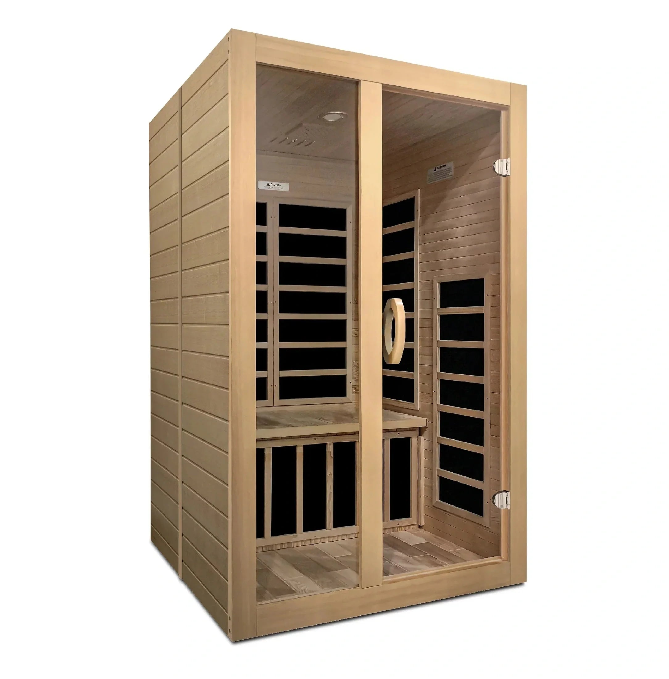 Golden Designs Dynamic Santiago 2-person Low EMF Under 8MG FAR Infrared Sauna Canadian Hemlock - DYN-6209-01