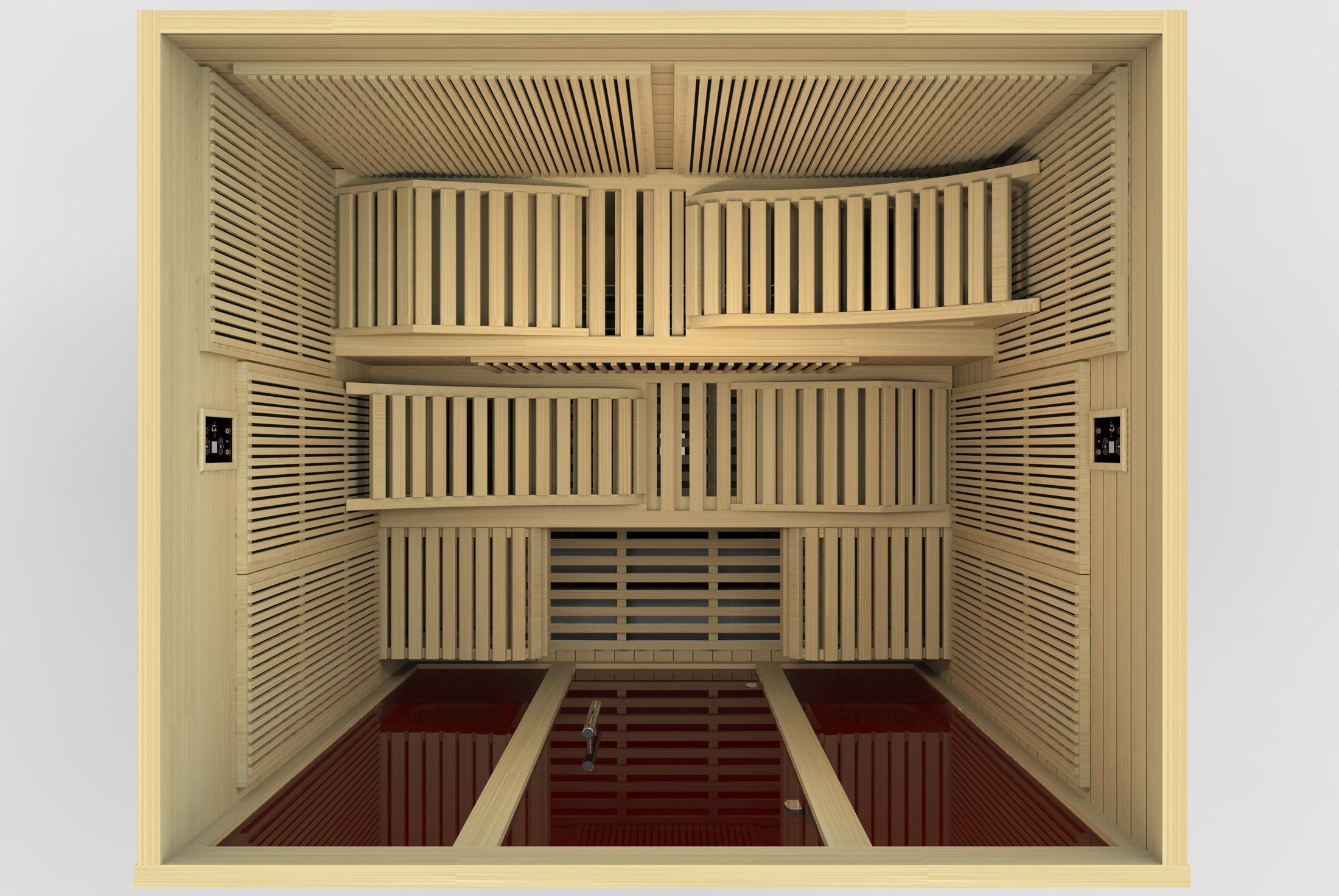Golden Designs Dynamic Monaco 6-person Ultra Low EMF Under 3MG FAR Infrared Sauna Canadian Hemlock - DYN-6996-01