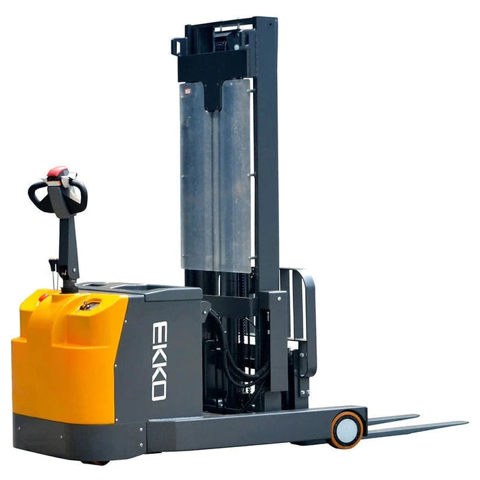 EKKO Moving Mast Walkie Reach Truck 3300 lb Cap., 216" Height EH15TH