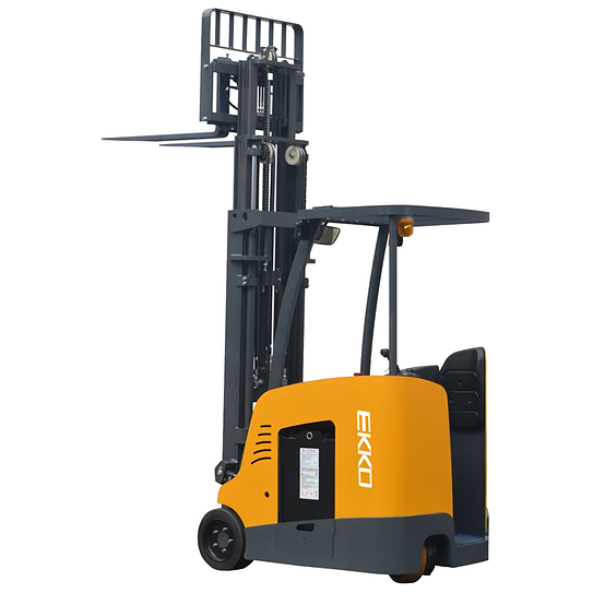 EKKO Stand-up Rider Forklift, 4000 lb Cap., 216" Lift Ht. 48V, EK18RF