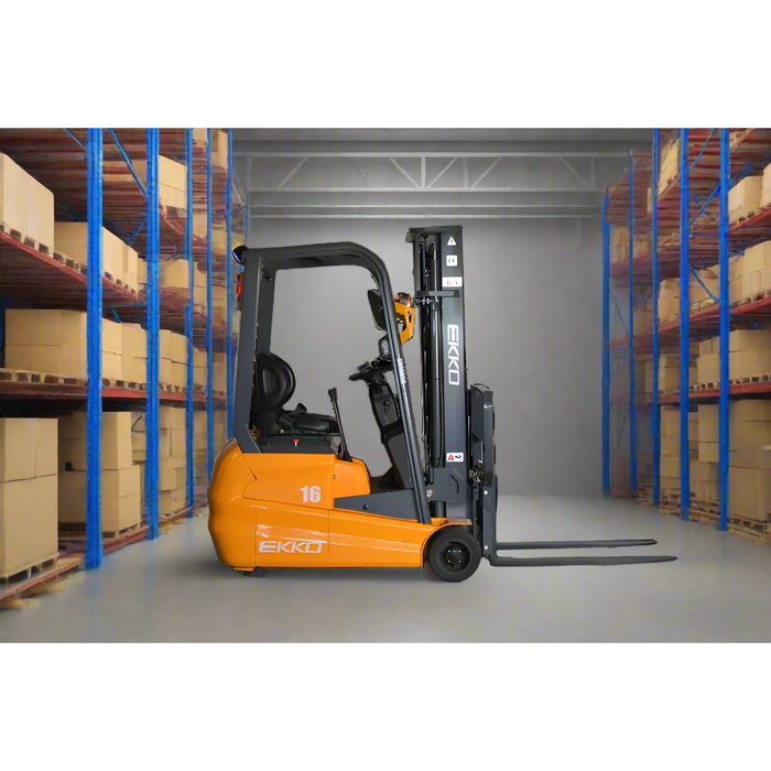 EKKO 3-Wheel Forklift 3500lbs., 138"Lift EK16A-138