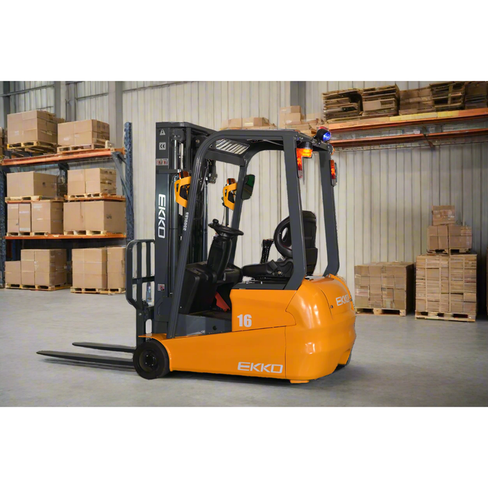 EKKO 3-Wheel Lithium Forklift 3500lbs., 189"Lift EK16A-189Li