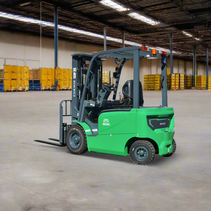 EKKO 4 Wheel Electric Forklift | 5000 lbs Capacity | Lifting Height 212'' | EK25G-212LI