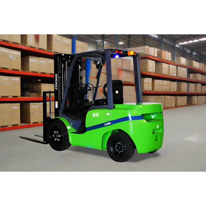 EKKO 4 Wheel Electric Forklift | 5000 lbs Capacity | Raised Height 185'' | EK25GT-LI