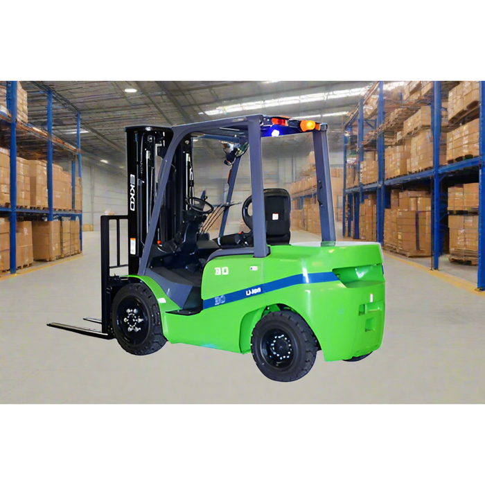 EKKO 4 Wheel Electric Forklift | 6000 lbs Capacity | Raised Height 185'' | EK30GT-LI