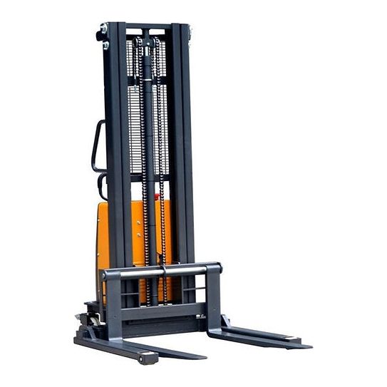 EKKO Semi-Electric Straddle Stacker 3300lbs. Cap., 119.4" Height EA15B