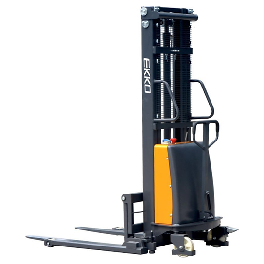 EKKO Semi-Electric Straddle Stacker 3300lbs. Cap., 119.4" Height EA15B