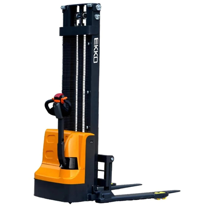 EKKO Full Powered Straddle Stacker 2640lbs. Cap., 119.4" Height EB12E