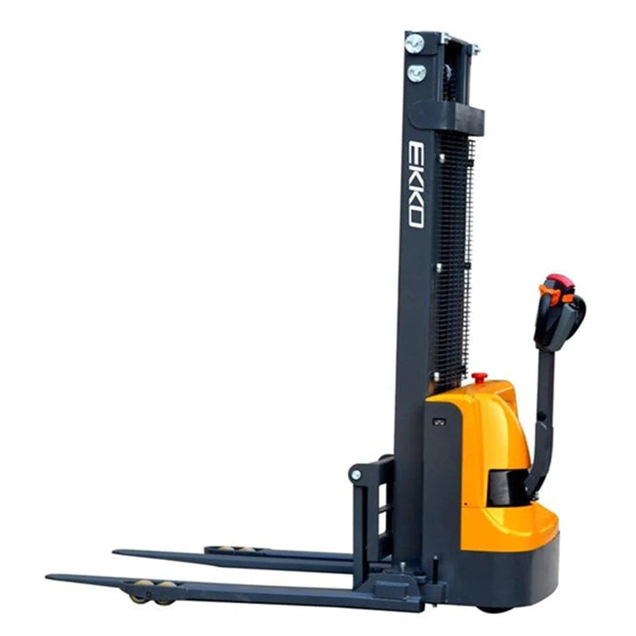 EKKO Full Powered Straddle Stacker 2640lbs. Cap., 119.4" Height EB12E