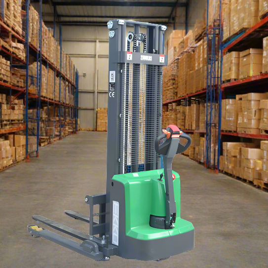 EKKO Lithium Straddle Stacker 2800 lb Cap., 145" Height EB13E-145Li