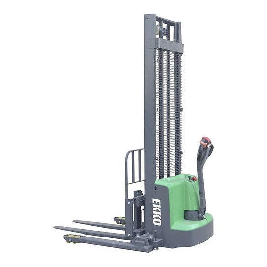 EKKO Lithium Straddle Stacker 2640 lb Cap., 145" Height, Side Shift EB13ES-145Li