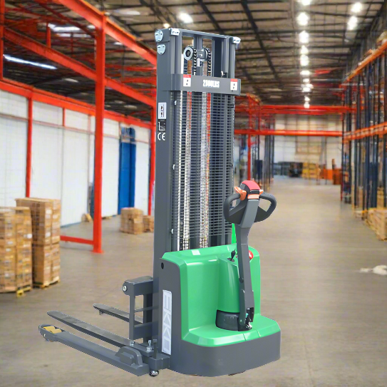 EKKO Lithium Straddle Stacker 2800 lb Cap., 119" Height, Side Shift EB13ES-Li