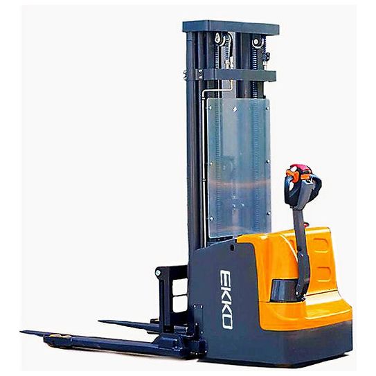 EKKO Full Powered Straddle Stacker 4000 lb Cap., 138" Height EB18E