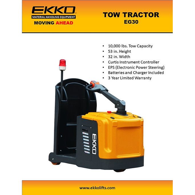 EKKO Tow Tractor 10,000lbs. Tow Capacity EG30