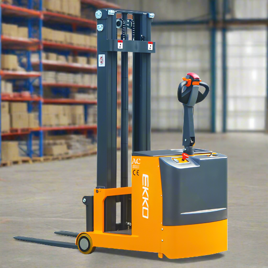 EKKO Counterbalance Walkie Stacker 1550lbs. Cap., 118" Height EK07S