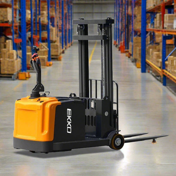 EKKO Counterbalanced Walkie Stacker 3300 lb Cap., 130" Height EK14-130