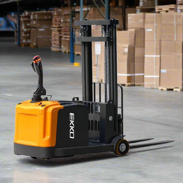 EKKO Counterbalanced Walkie Stacker 3300 lb Cap., 118" Height EK14