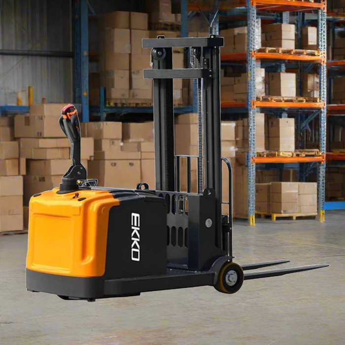 EKKO Counterbalanced Walkie Stacker 3300 lb Cap., 118" Height EK14-138