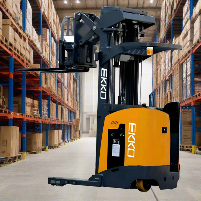 EKKO Stand-Up NA Reach Truck 4000 lb Cap., 275"Lift Ht. EK18RR