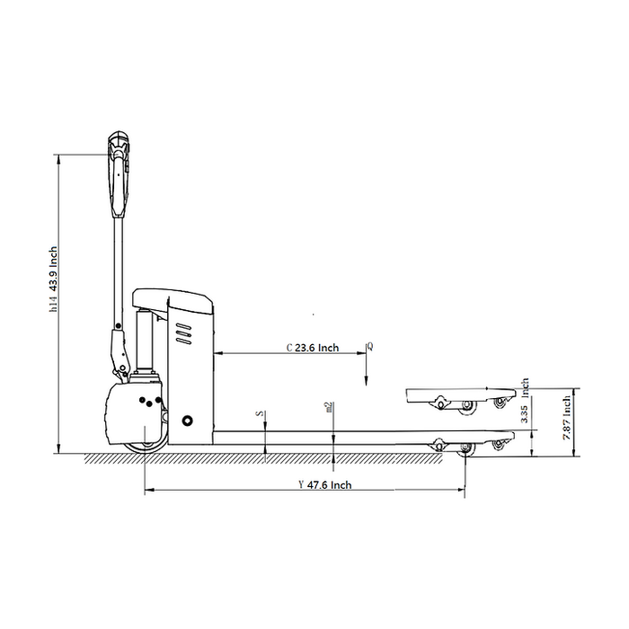 EKKO Lithium Walkie Pallet Jack 3300 lb Capacity EP15JLIC