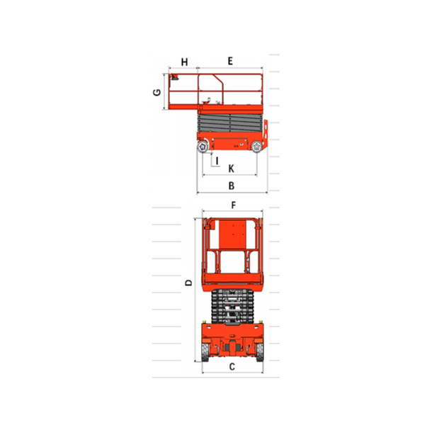 EKKO Aerial Work Platform Lift Height 13' (157'') ES40E