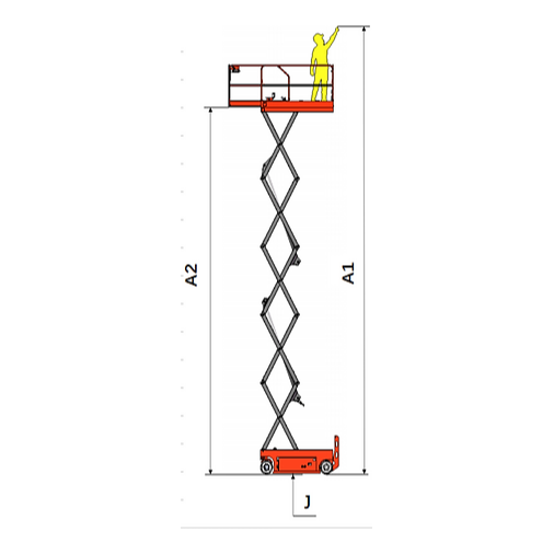 EKKO Aerial Work Platform Lift Height 19' (228'') ES60E