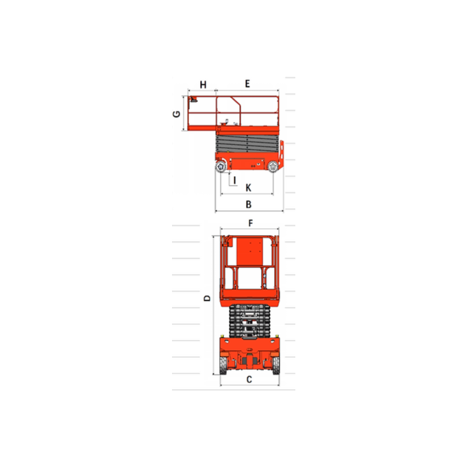 EKKO Aerial Work Platform Lift Height 19' (228'') ES60E