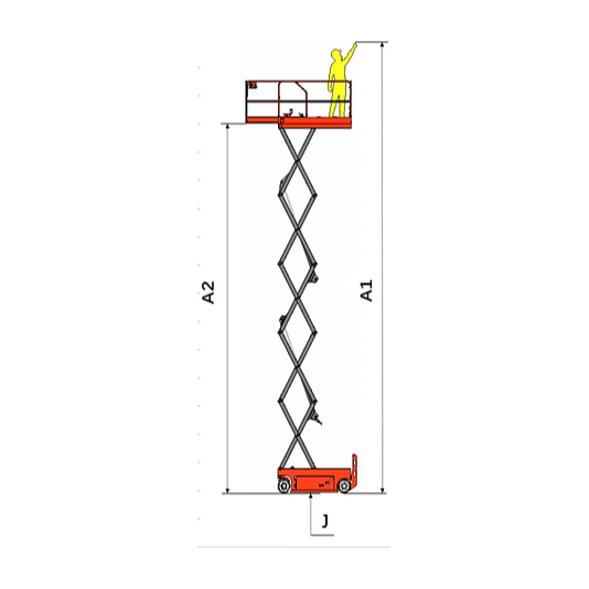 EKKO Aerial Work Platform Lift Height 26.2' (315'') ES80E-Li