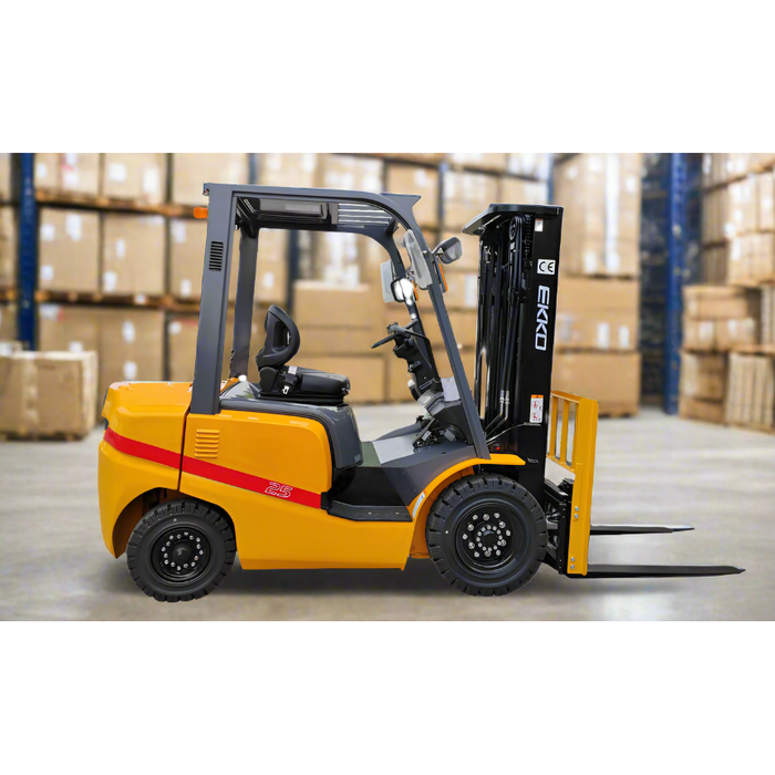 EKKO Forklift with solid pneumatic tires 5000 lbs., cap. EK25D